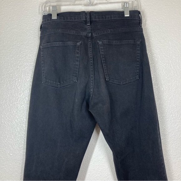 Everlane Womens High Waist Straight Jeans 29 Faded Black Denim Cotton - Picture 13 of 16